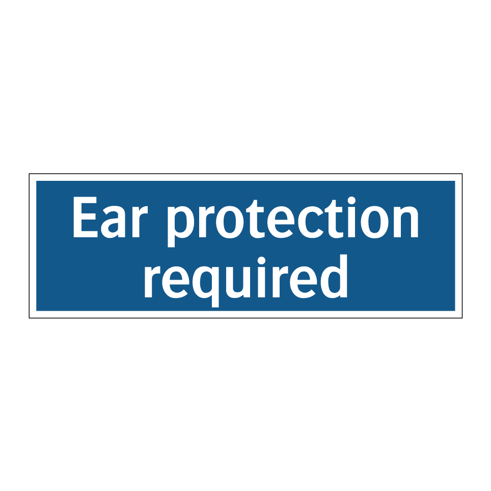 Ear protection required