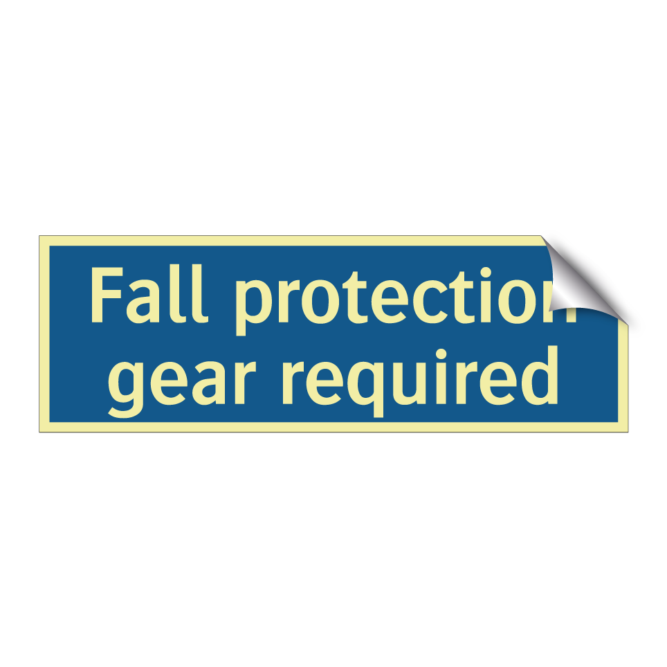 Fall protection gear required