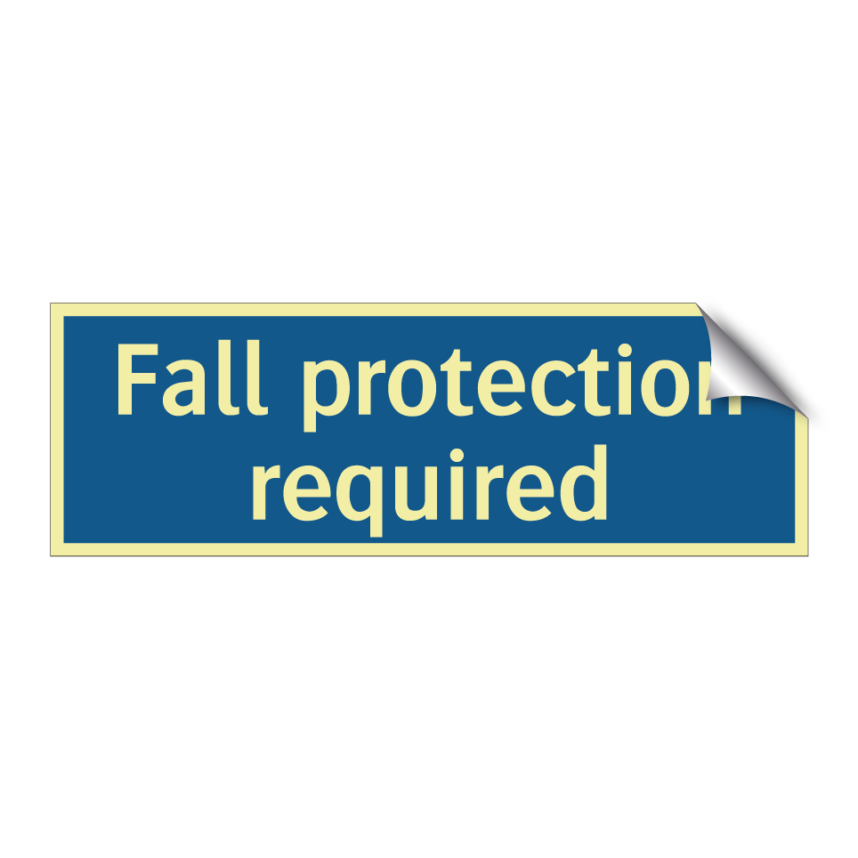 Fall protection required