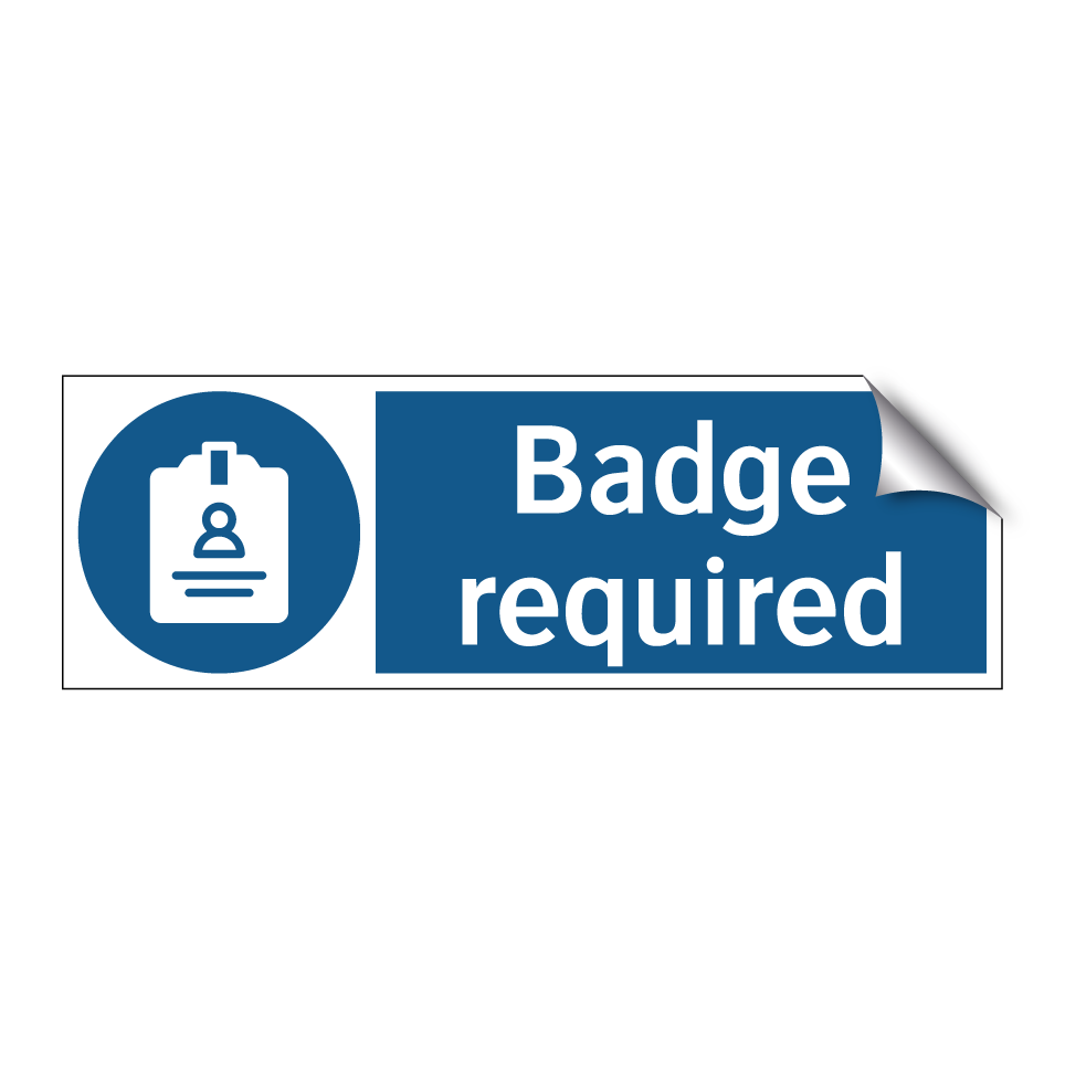 Badge required
