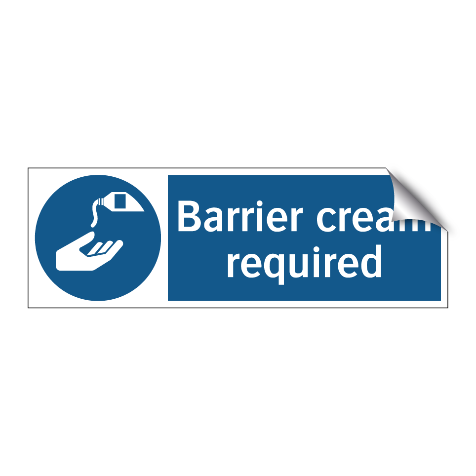 Barrier cream required
