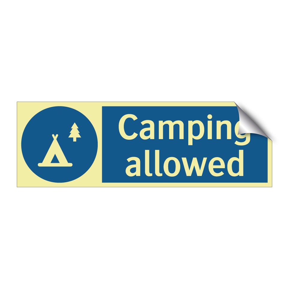 Camping allowed