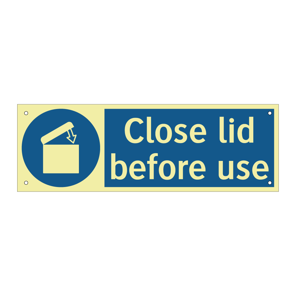 Close lid before use