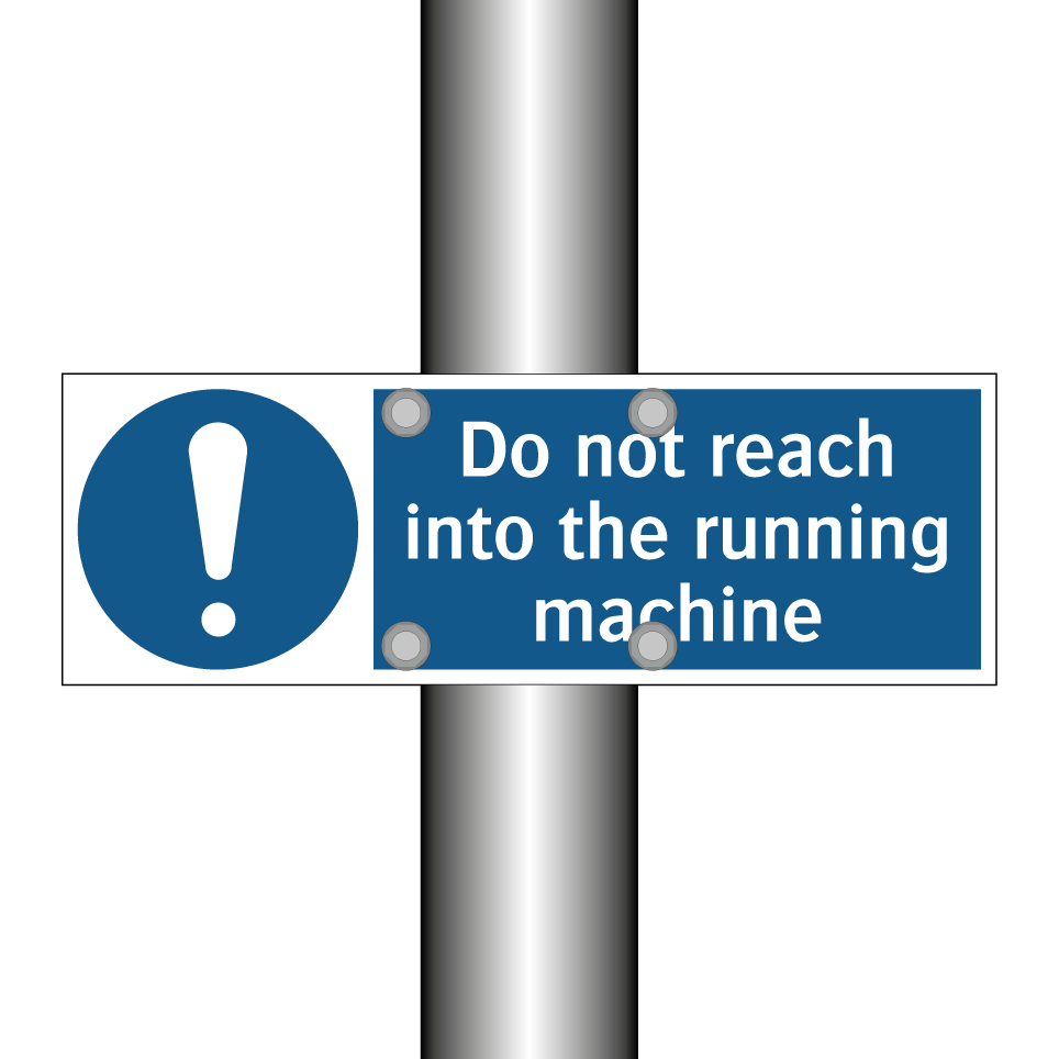 Do not reach into the running machine
