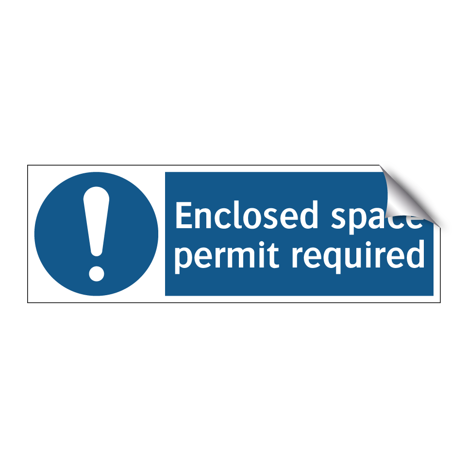 Enclosed space permit required