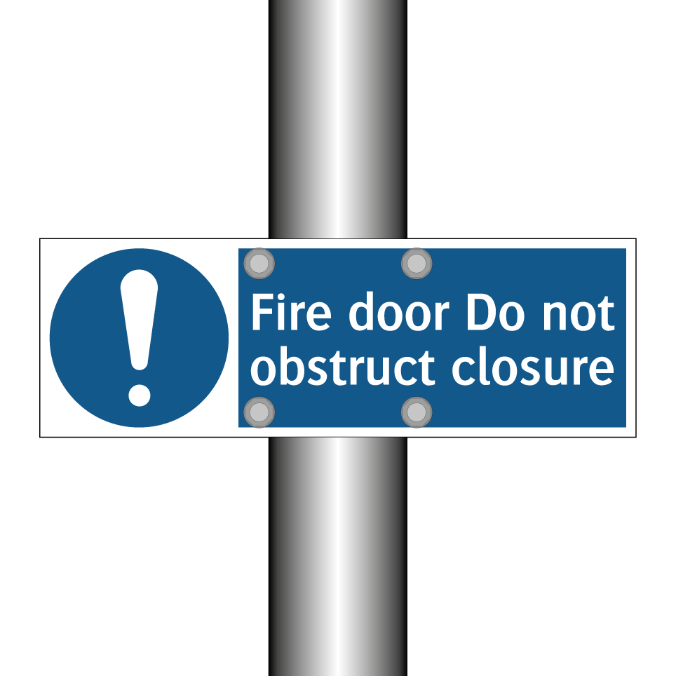 Fire door Do not obstruct closure