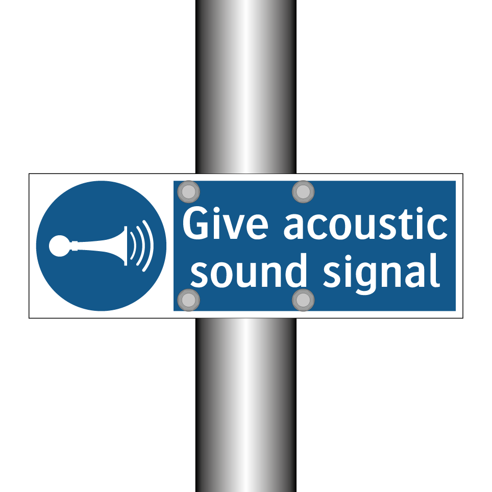 Give acoustic sound signal