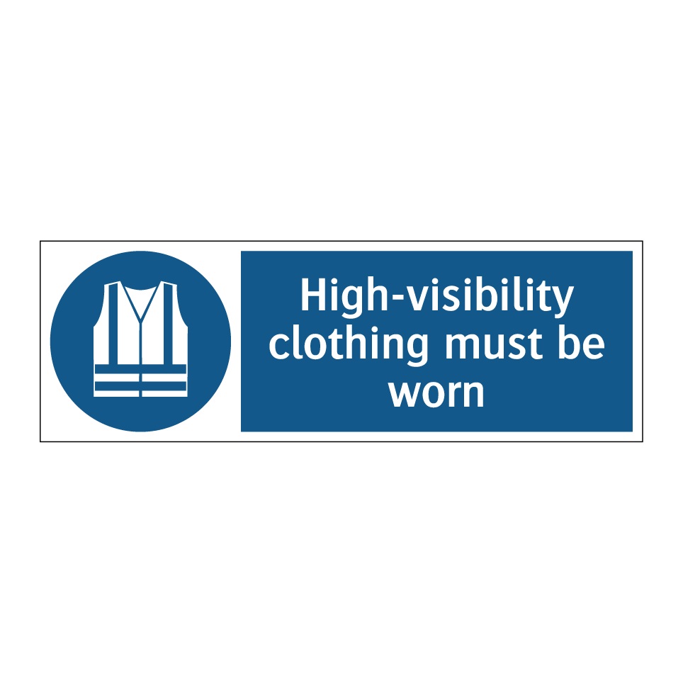 High-visibility clothing must be worn