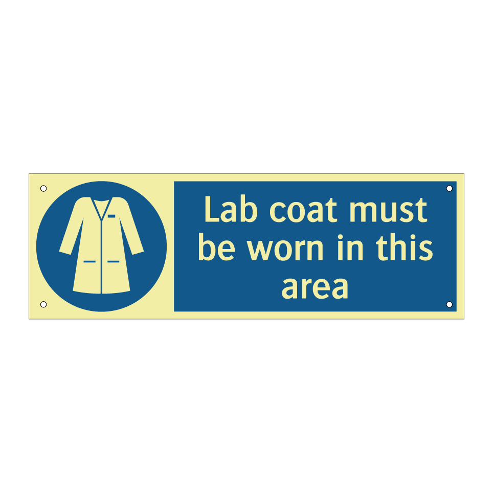 Lab coat must be worn in this area