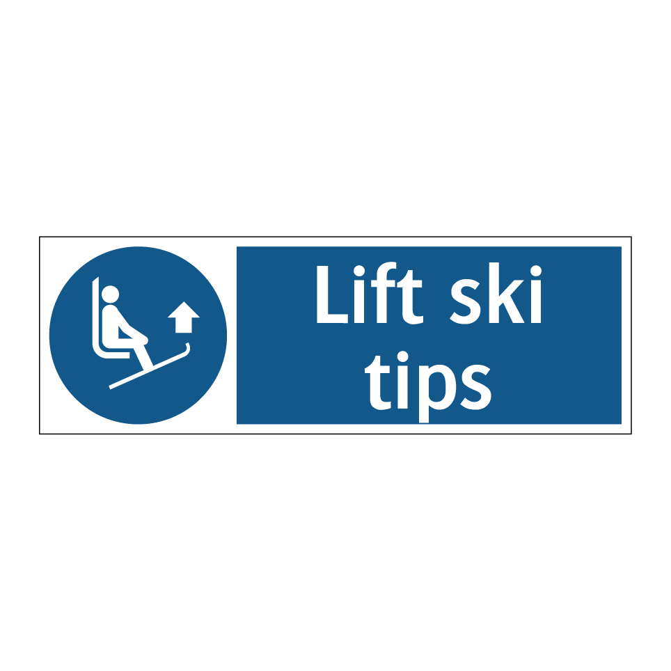 Lift ski tips