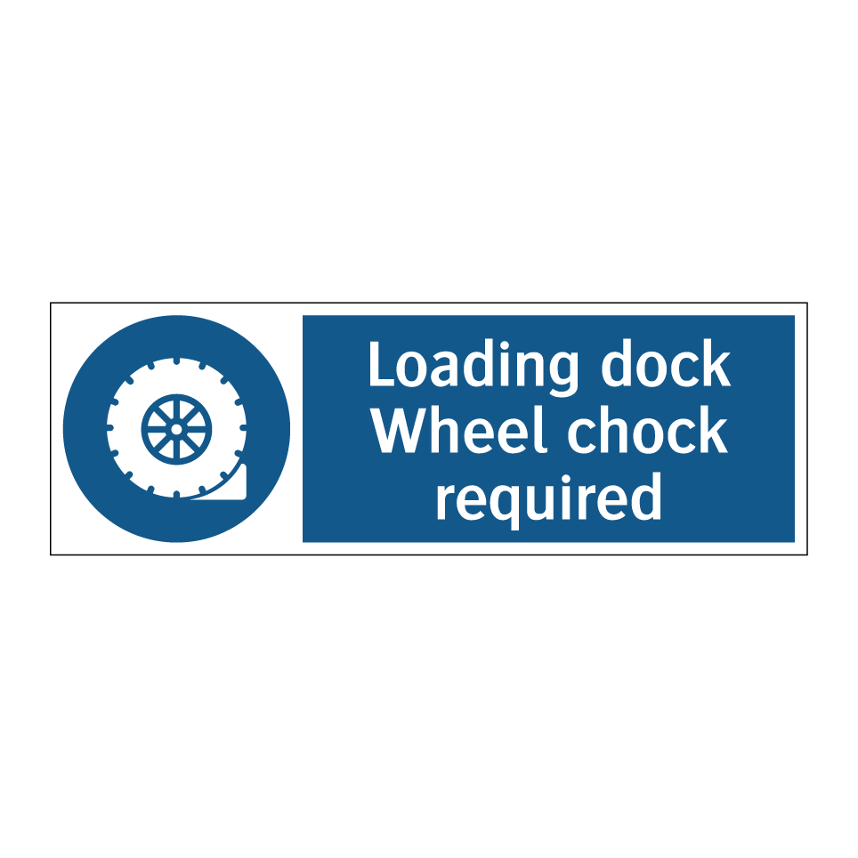 Loading dock Wheel chock required