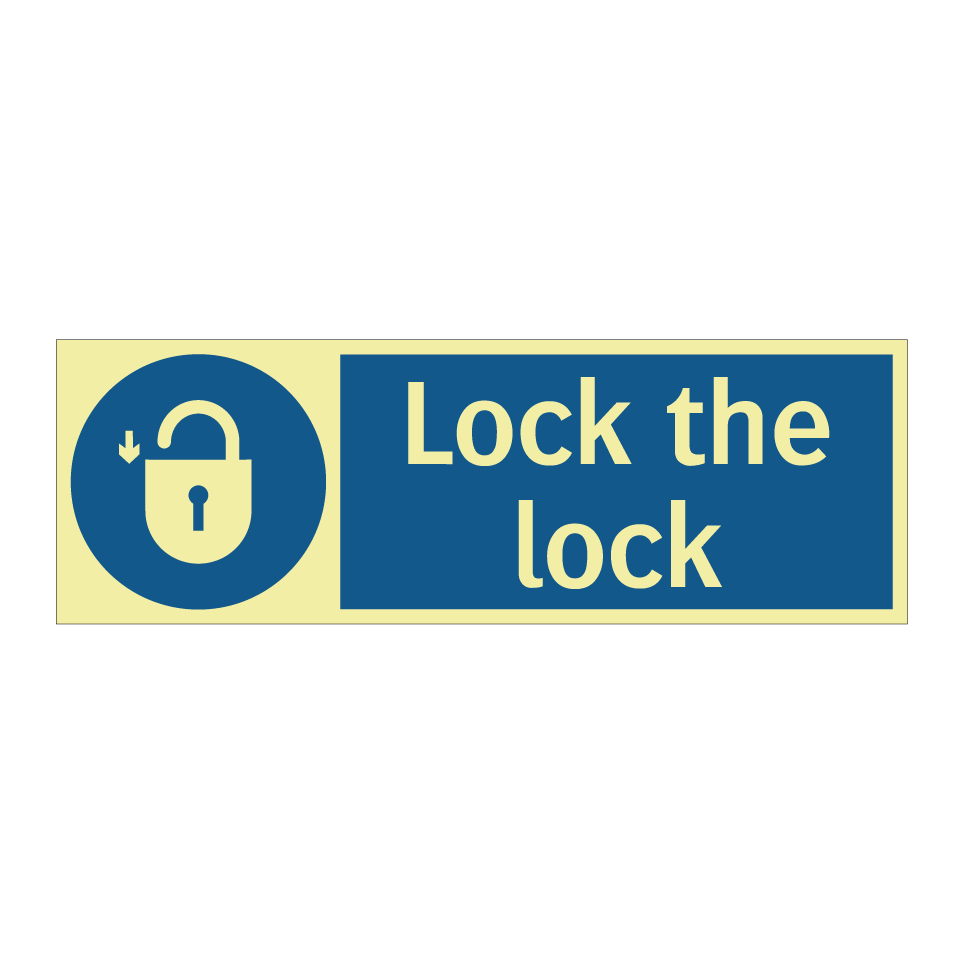 Lock the lock