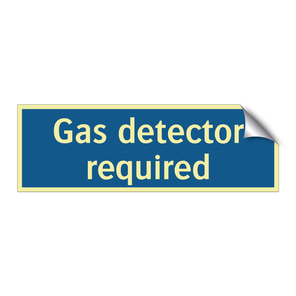 Gas detector required