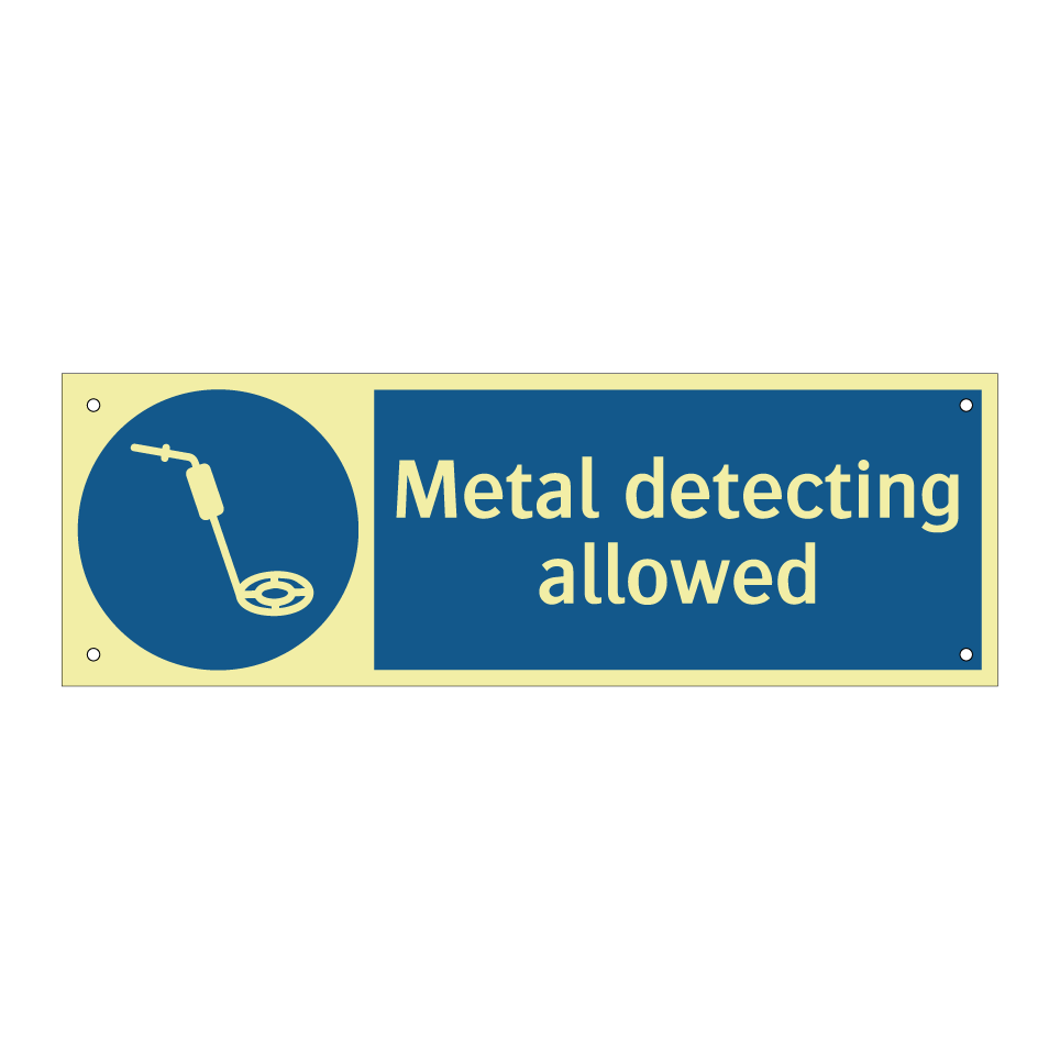 Metal detecting allowed
