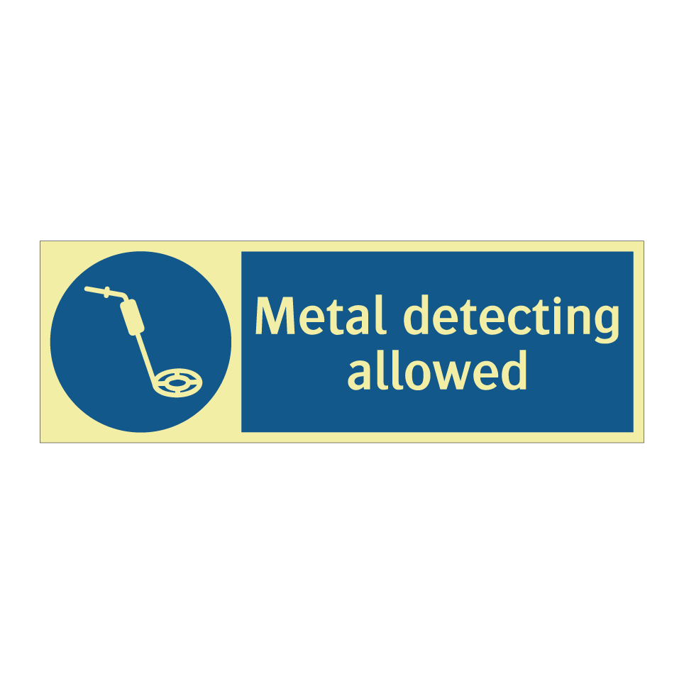 Metal detecting allowed