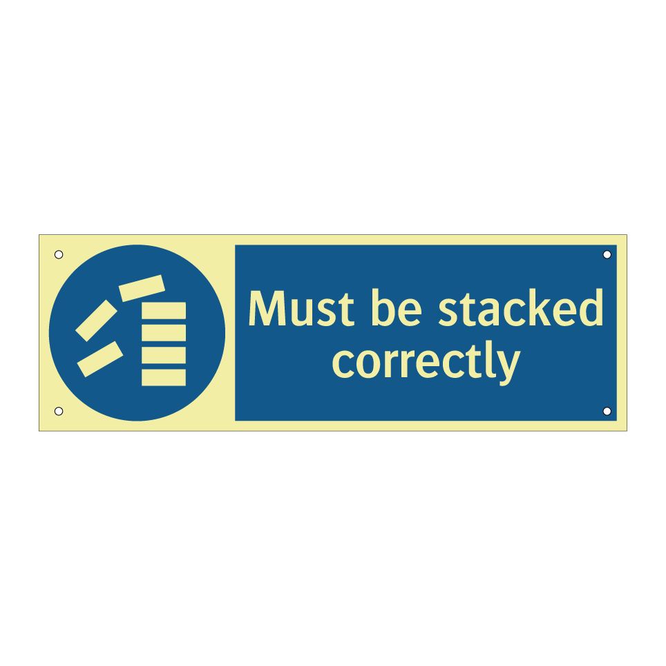 Must be stacked correctly