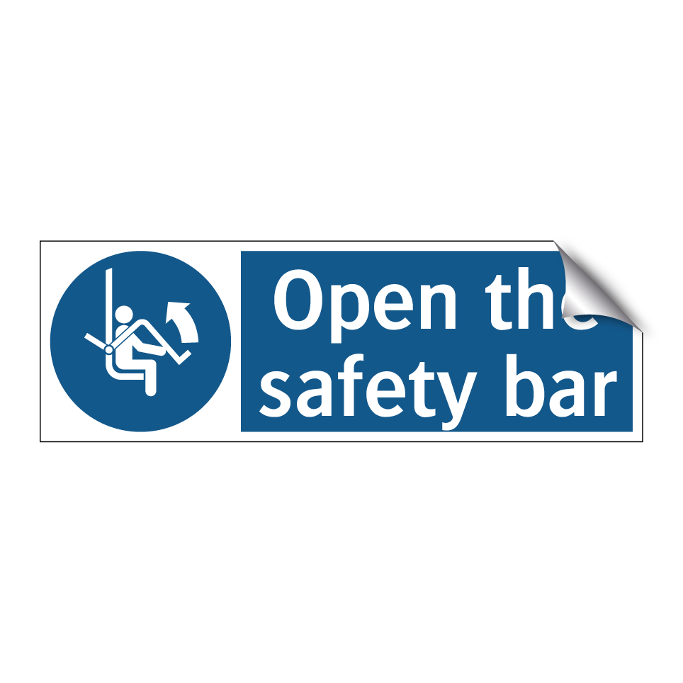 Open the safety bar