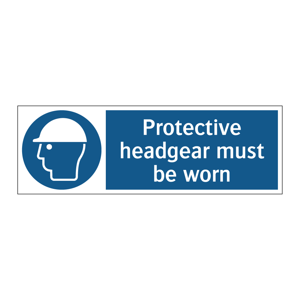 Protective headgear must be worn