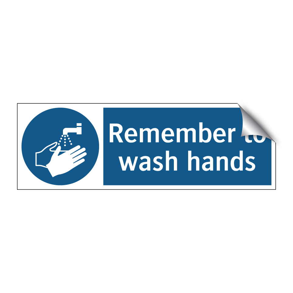 Remember to wash hands