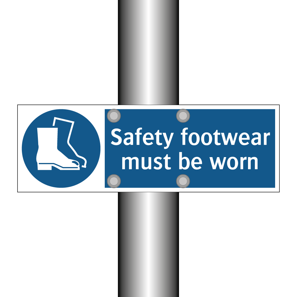 Safety footwear must be worn