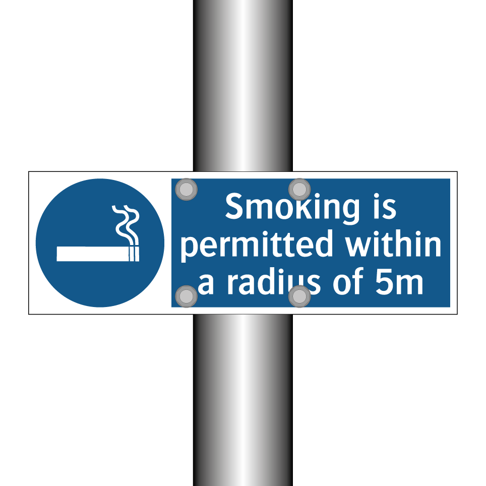 Smoking is permitted within a radius of 5m