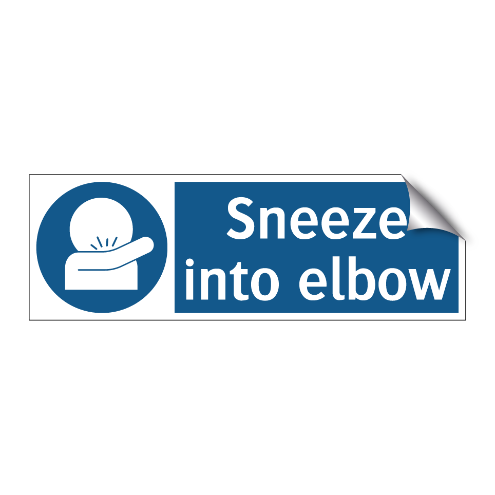 Sneeze into elbow
