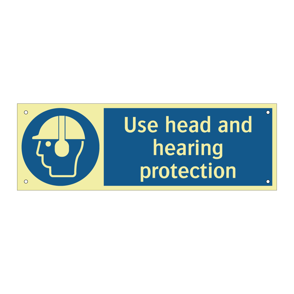 Use head and hearing protection