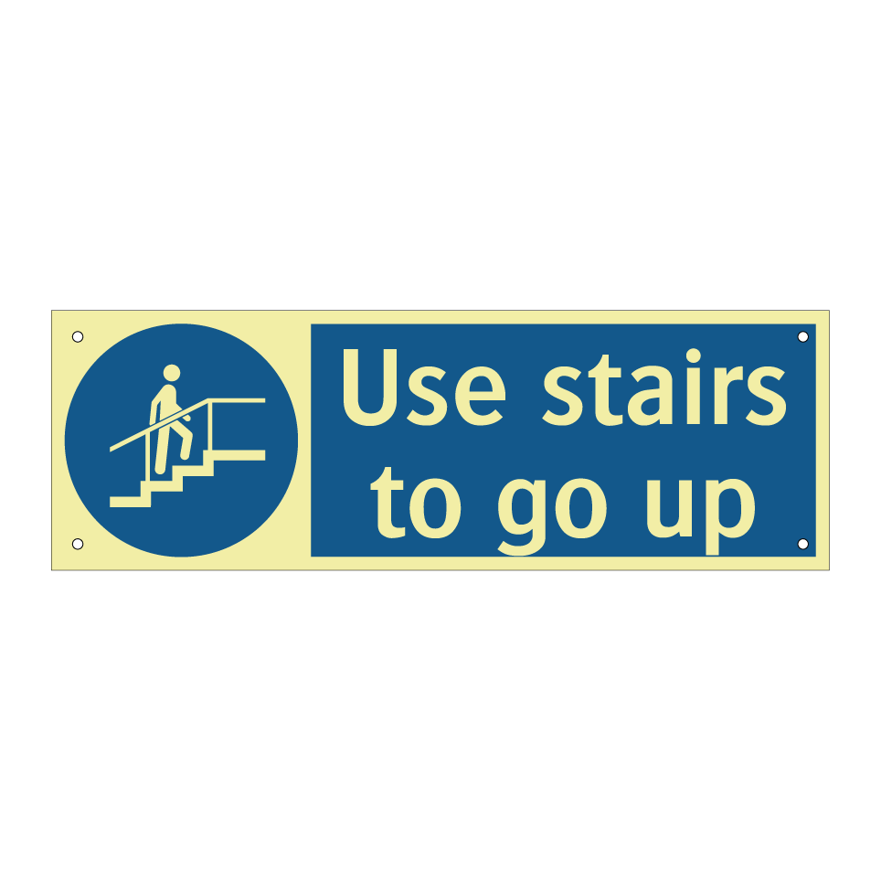 Use stairs to go up