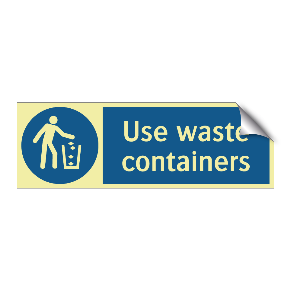 Use waste containers