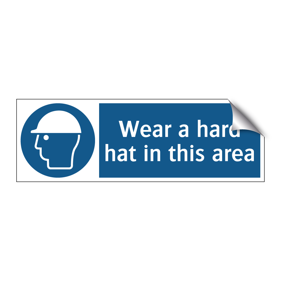 Wear a hard hat in this area