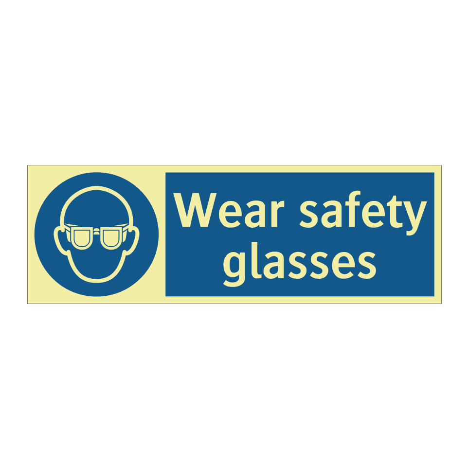 Wear safety glasses
