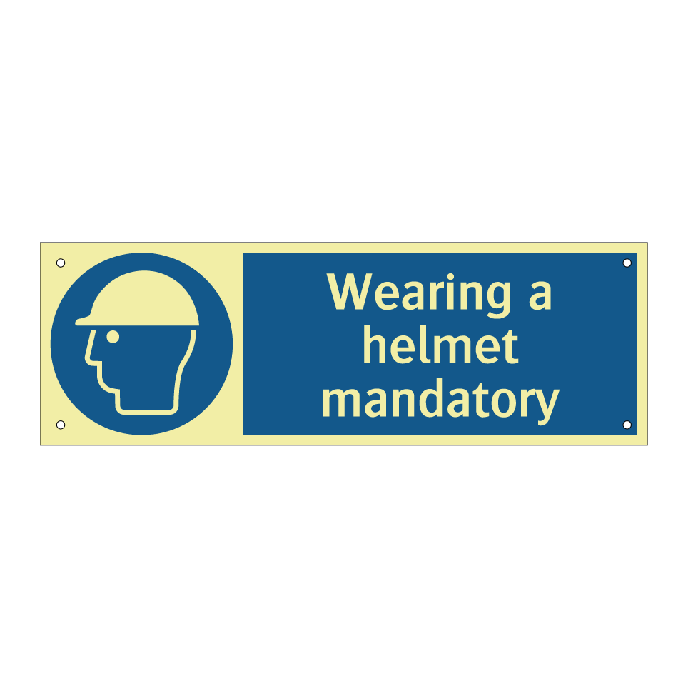 Wearing a helmet mandatory