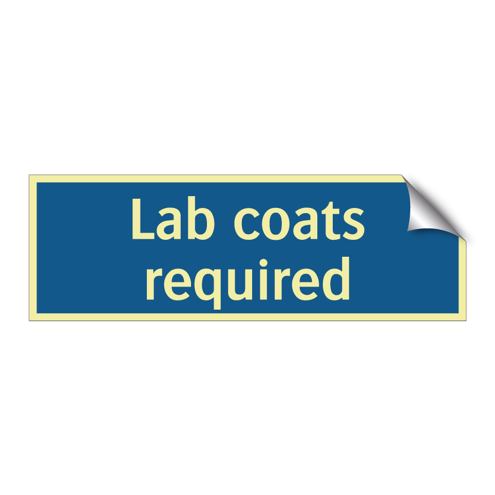 Lab coats required