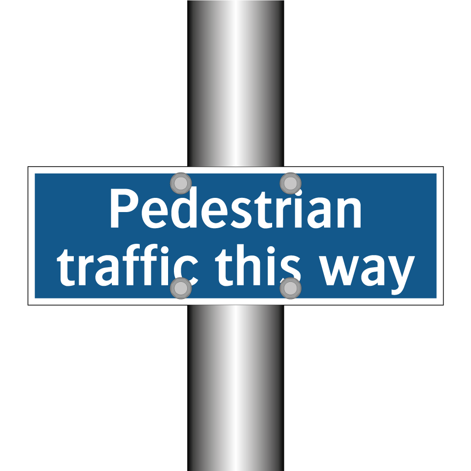 Pedestrian traffic this way