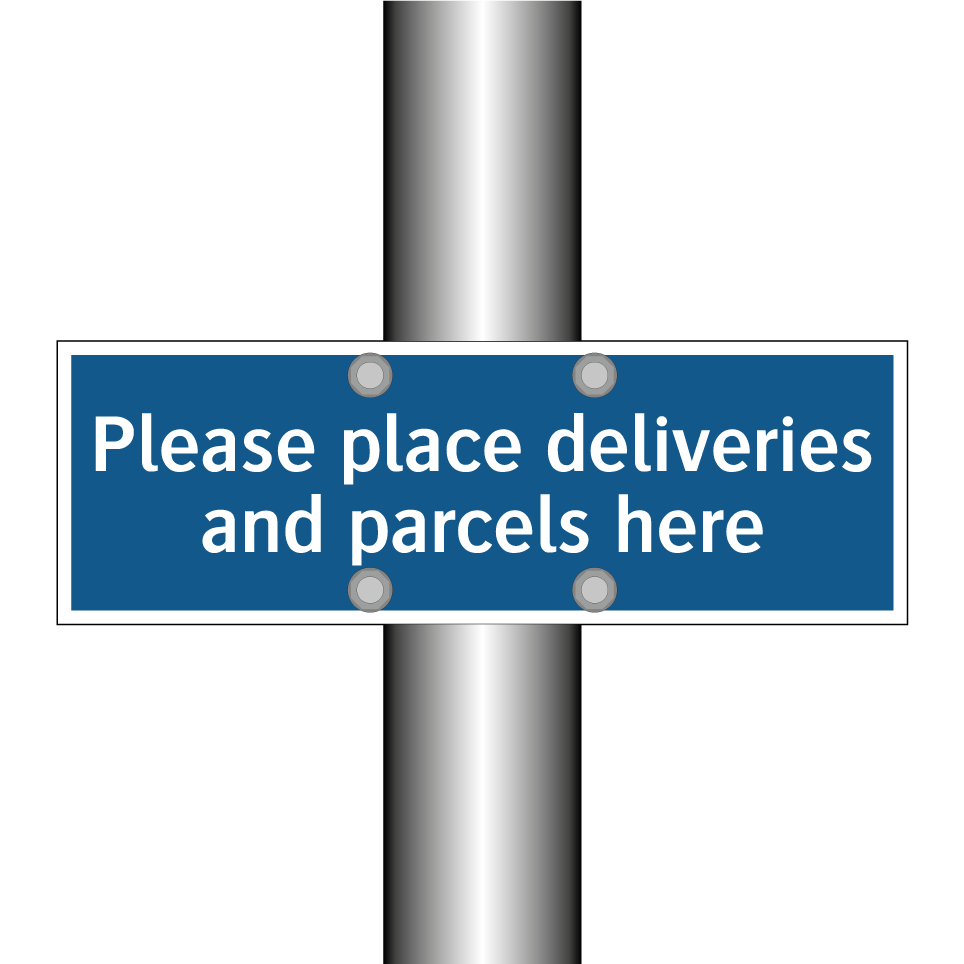 Please place deliveries and parcels here