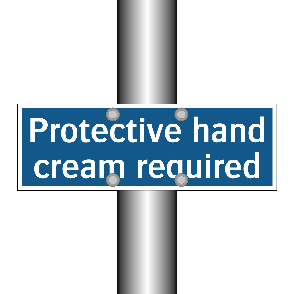 Protective hand cream required