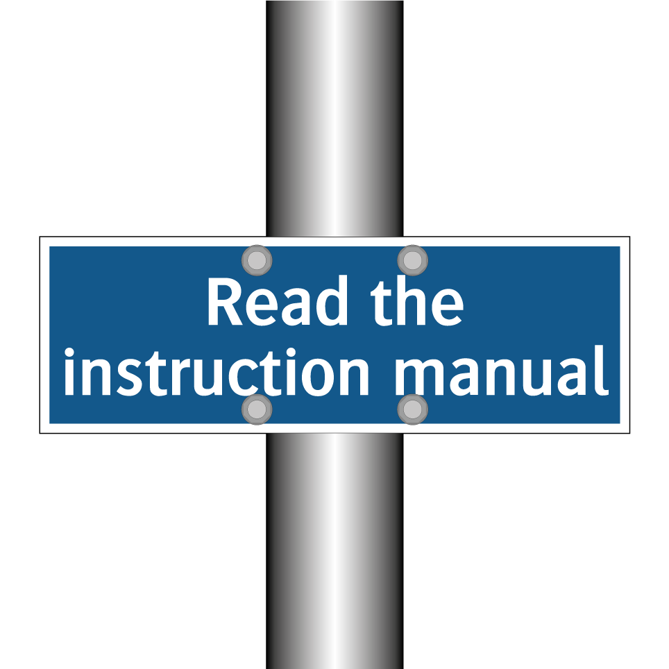 Read the instruction manual