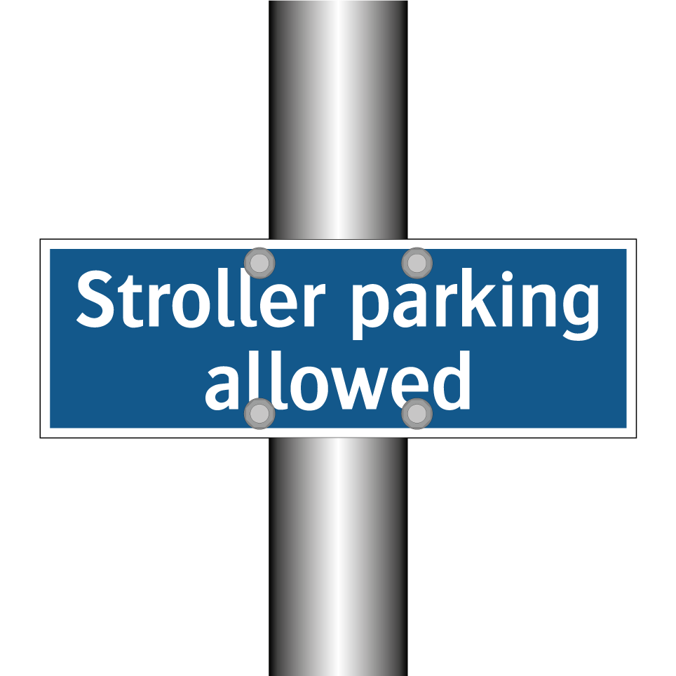Stroller parking allowed