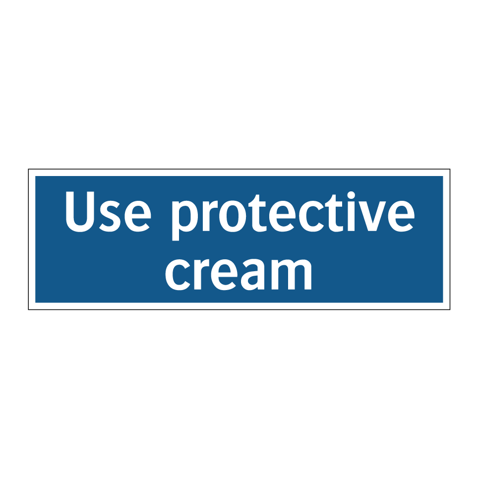 Use protective cream