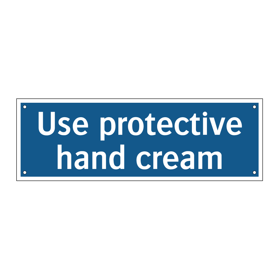Use protective hand cream