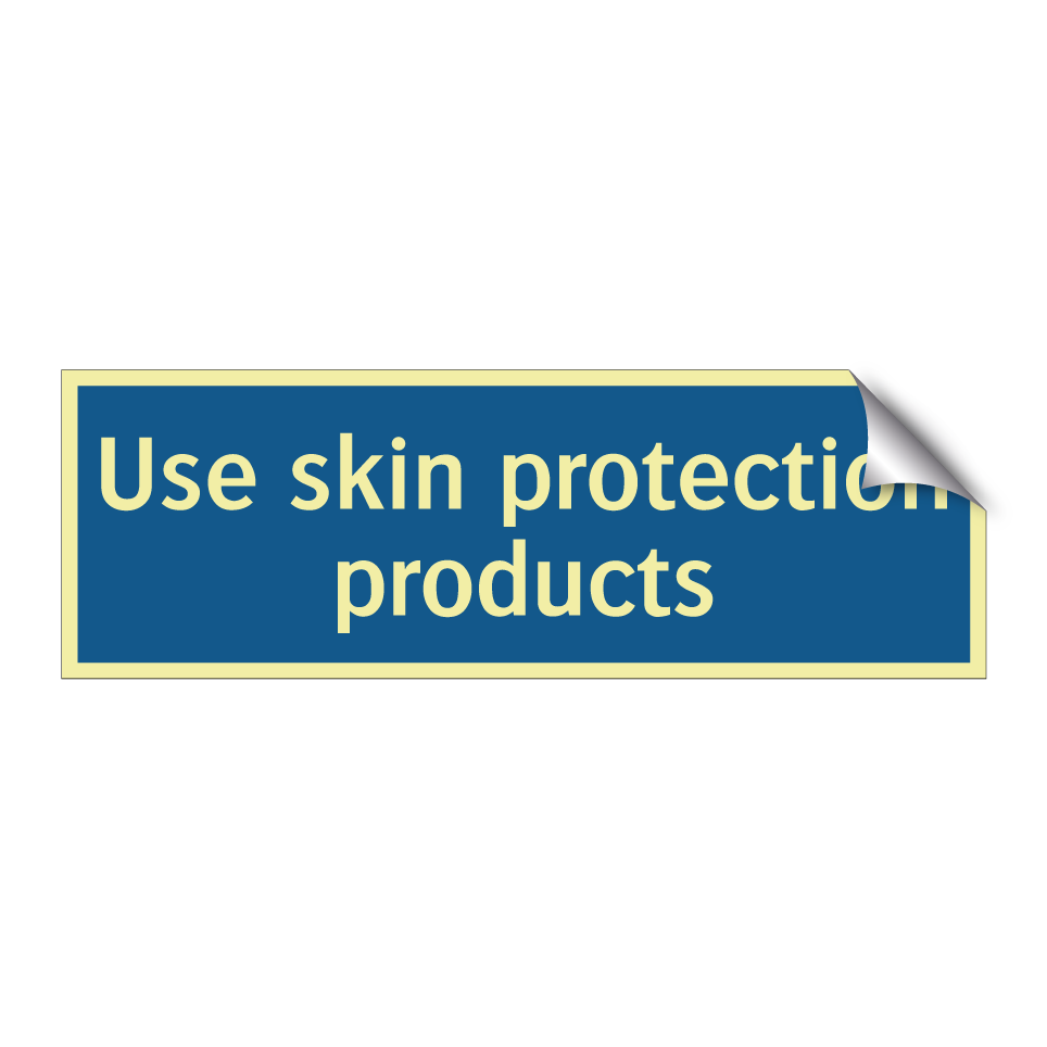 Use skin protection products