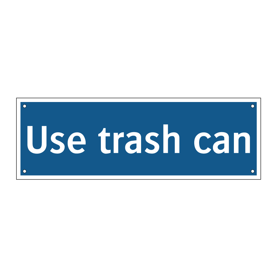 Use trash can
