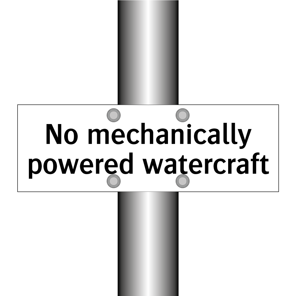 No mechanically powered watercraft