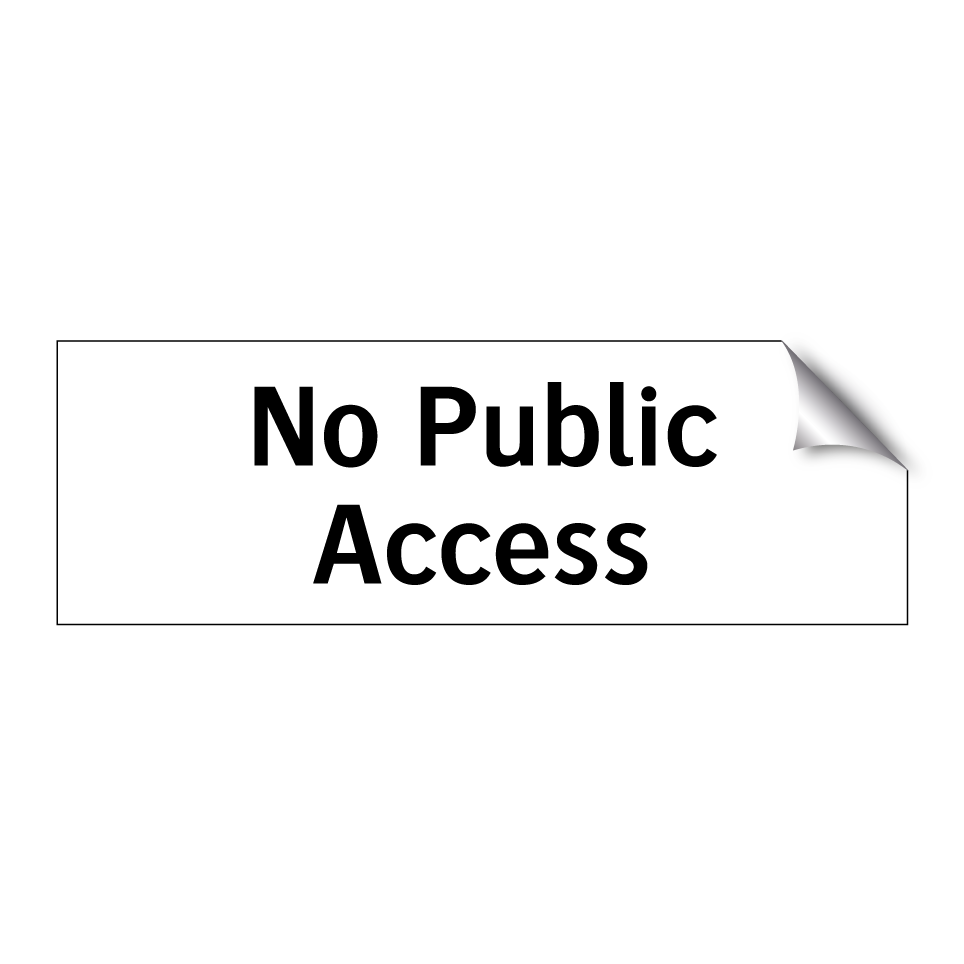 No Public Access