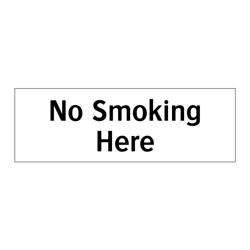 No Smoking Here