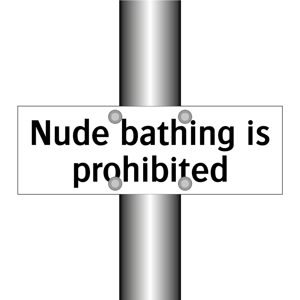 Nude bathing is prohibited