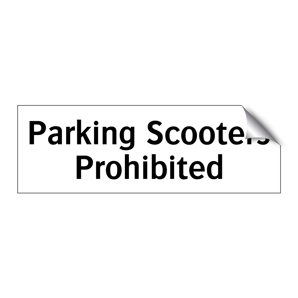 Parking Scooters Prohibited