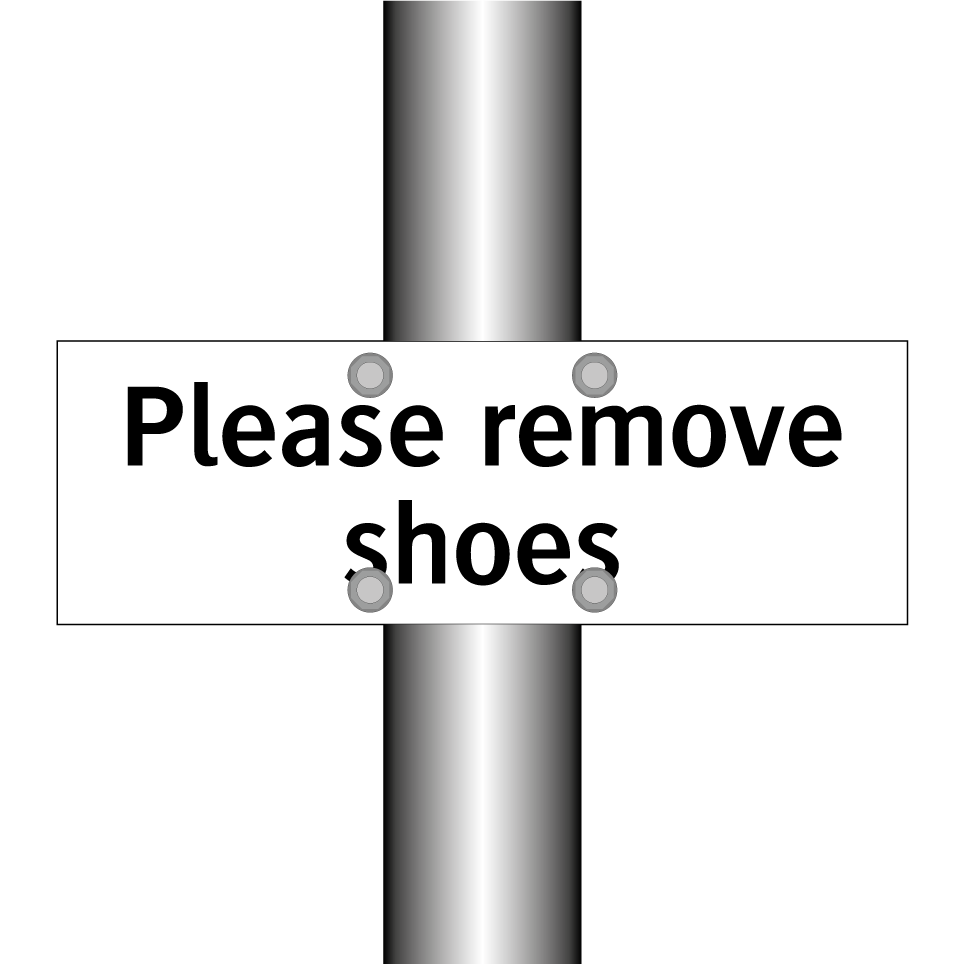 Please remove shoes