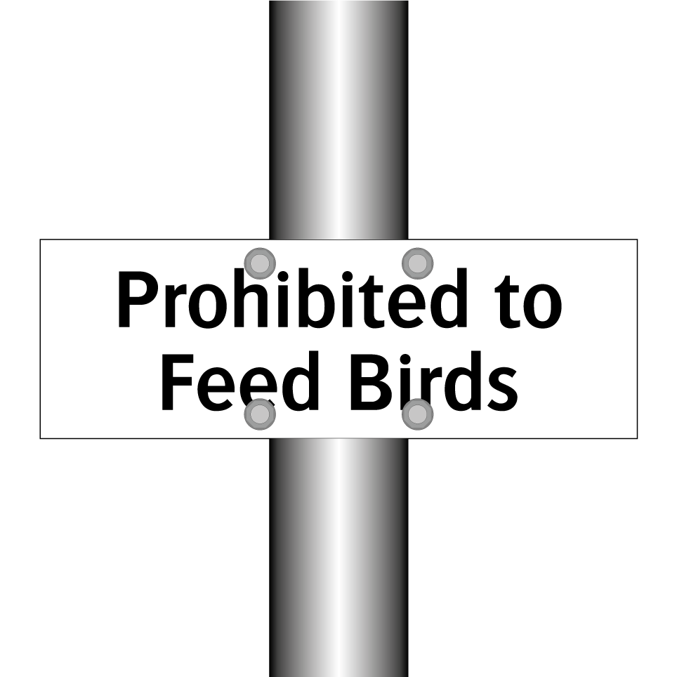 Prohibited to Feed Birds