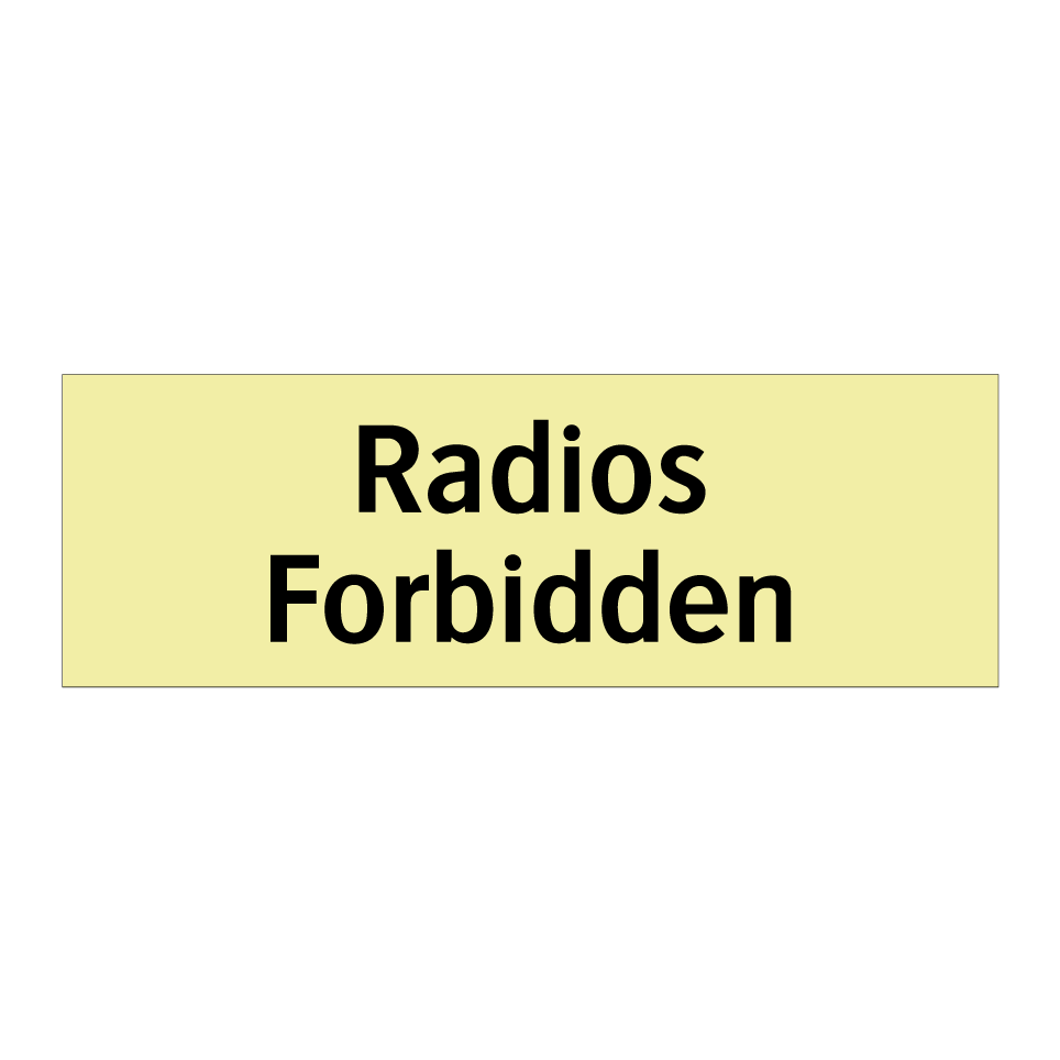 Radios Forbidden